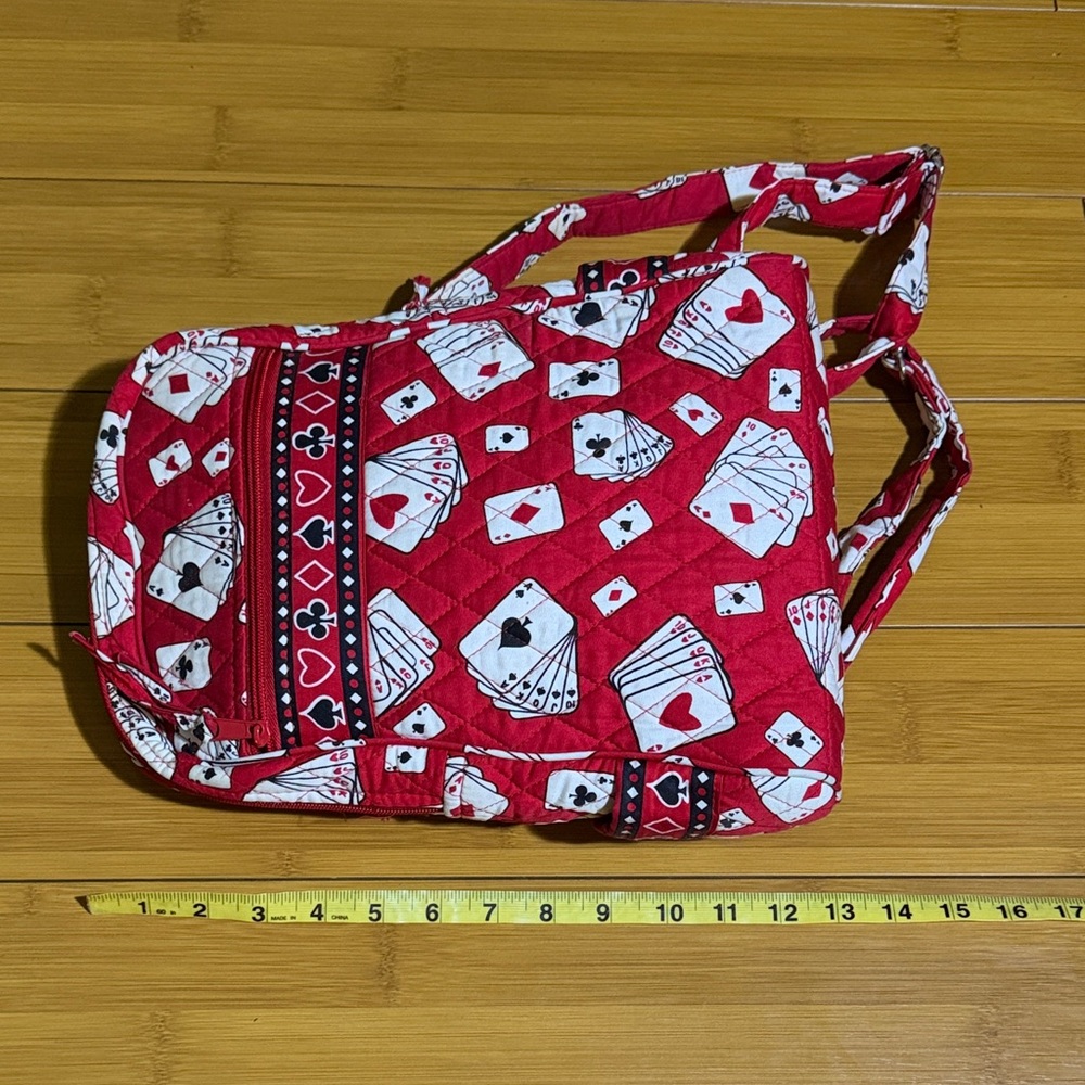 Red Playing Card Pattern Backpack - image 6